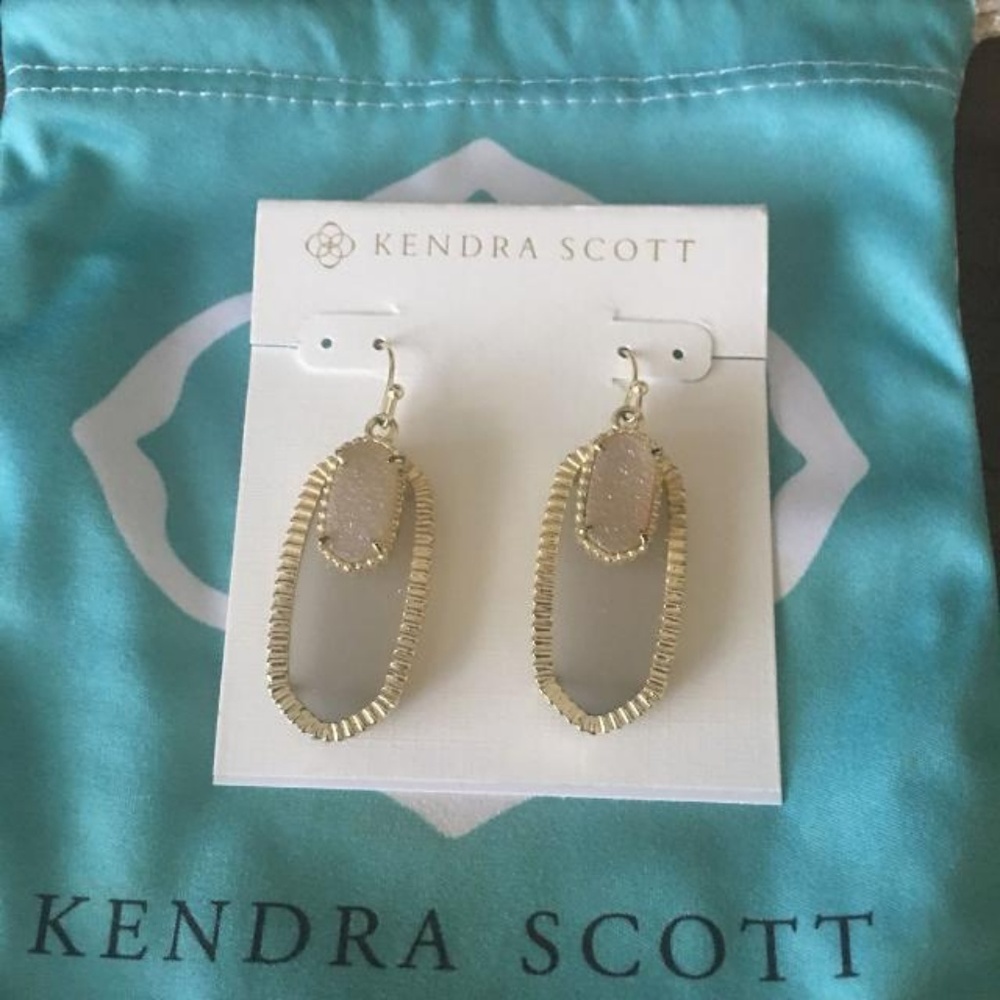 Kendra Scott Slate & Iridescent Drusy Emmy Earring
